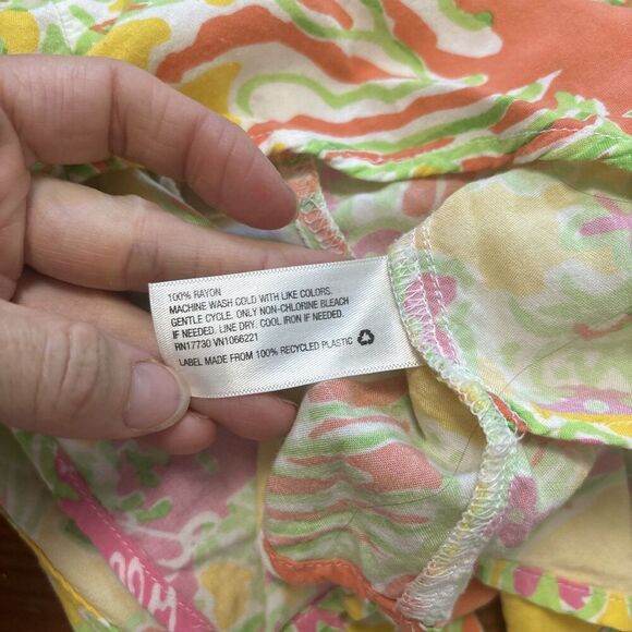 Lilly Pulitzer for Target Challis Romper Happy Place Size Medium Spring Summer - Picture 5 of 7